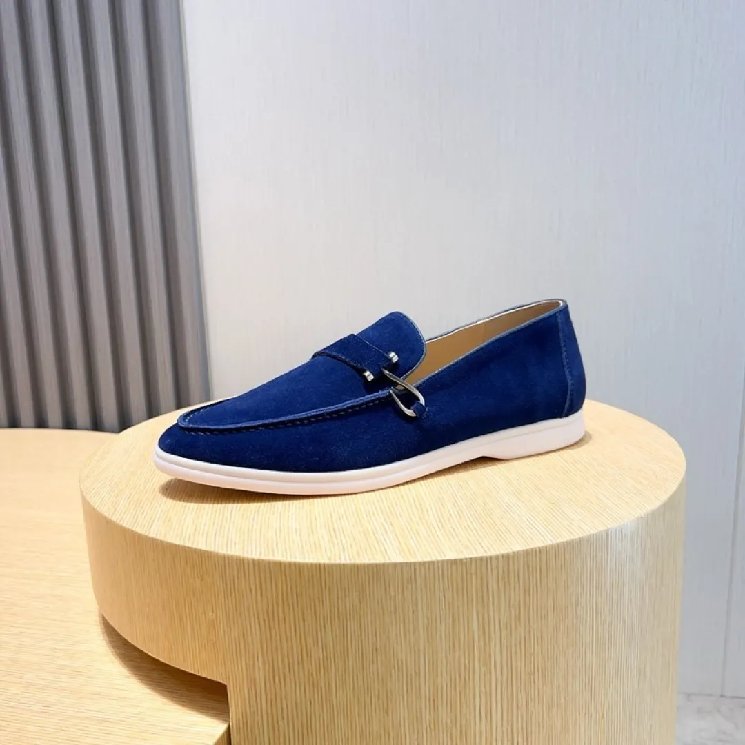 Men's Men's Shoes💰Men's Shoes💰440💰[loro piana] Couple's Style - The new moccasins are made of water-repellent treated suede uppers with rubber soles, a classic. The complex craftsmanship and meticulous structure make the shoes light and soft, allowing you to walk comfortably and freely. Perfect for wearing at the beach or out in the water during the summer. Women’s size: 35-40 Men’s size: 38-45